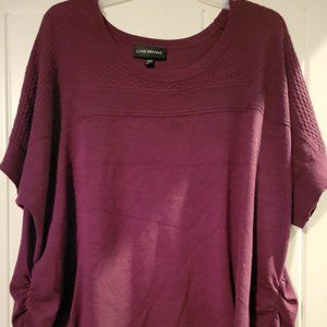 Lane Bryant side ruched sweater